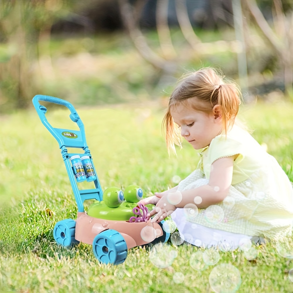 Delightful Summer Fun For Kids: Temi Bubble Lawn Mower With - Temu
