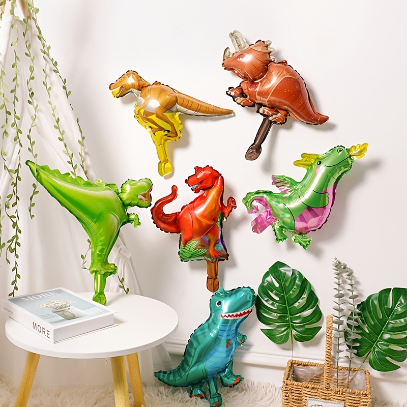 6pcs Birthday Party Toy Balloon Dinosaur Balloon Set Scene Decor ...