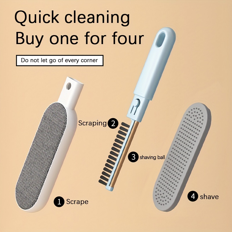 WishLotus Pet Cleaning Hair Removal Comb, 4 In 1 Universal Cat