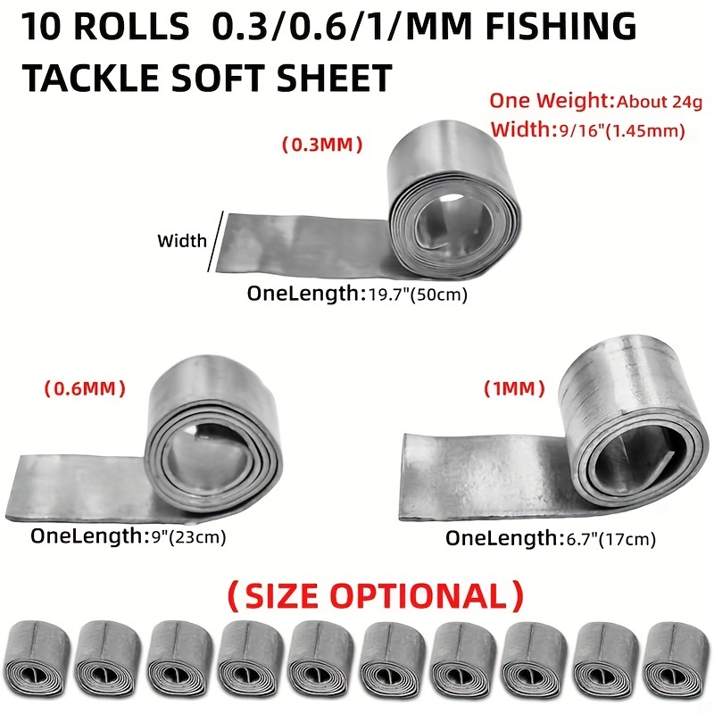 Large Lead Rolls Fishing Bait Fishing Sinker Accessories - Temu