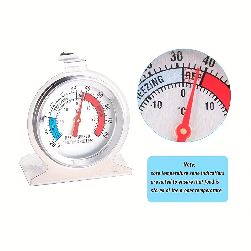 Digital Display Refrigerator Thermometer, Freezer Kitchen Household  Thermometer, Constant Temperature Alarm Dual Temperature Food Thermometer -  Temu