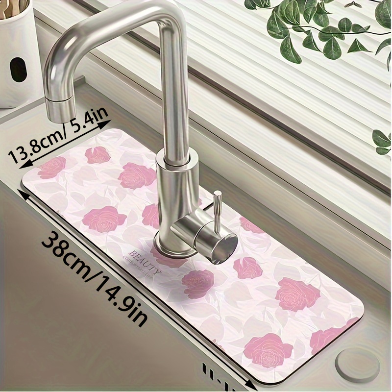 Silicone Drain Mat Kitchen Faucet Sink Splash Guard Silicone - Temu