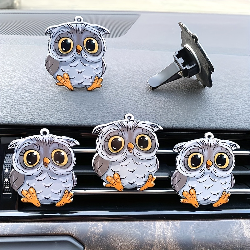 

Cute Owl Car Air Freshener Set - Long-lasting Perfume For Car Air Outlet Decoration - Interior Decoration Accessories