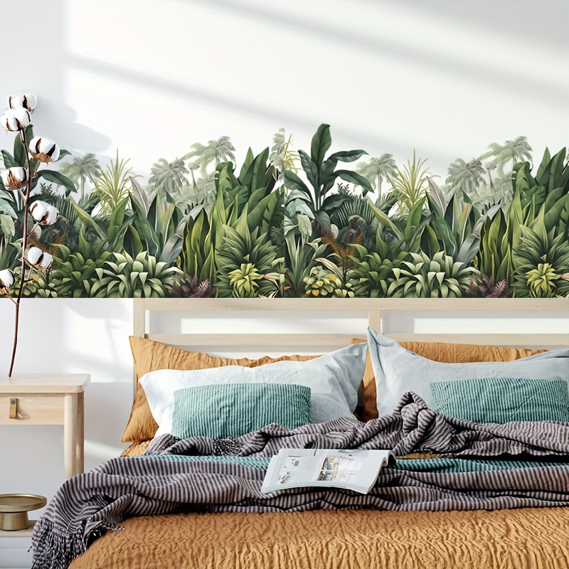 

2pcs Creative Wall Sticker, Tropical Plant Leaves Pattern Self-adhesive Wall Stickers, Bedroom Entryway Living Room Porch Home Decoration Wall Stickers, Removable Stickers, Wall Decor Decals