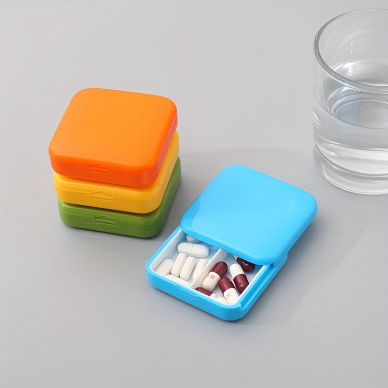 Portable Push pull Pill Box Square Pill Organizers Pill - Temu