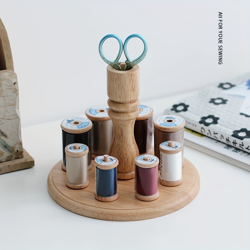 60 spool Wooden Thread Holder Foldable Sewing Embroidery - Temu