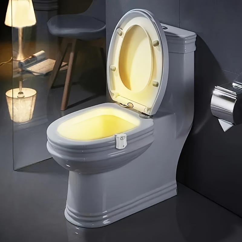 Toilet Night Light Motion Activated LED Light 8 Colors Changing Toilet Bowl  Nightlight for Bathroom - China Night Light, Toilet Night Light