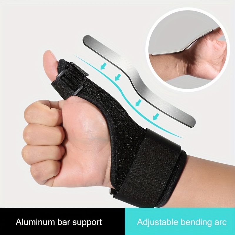 Thumb Spica Splint- Thumb Brace for Arthritis or Soft Tissue Injuries,  Lightweight and Breathable, Stabilizing and not Restrictive, Fits Both  Hands, a