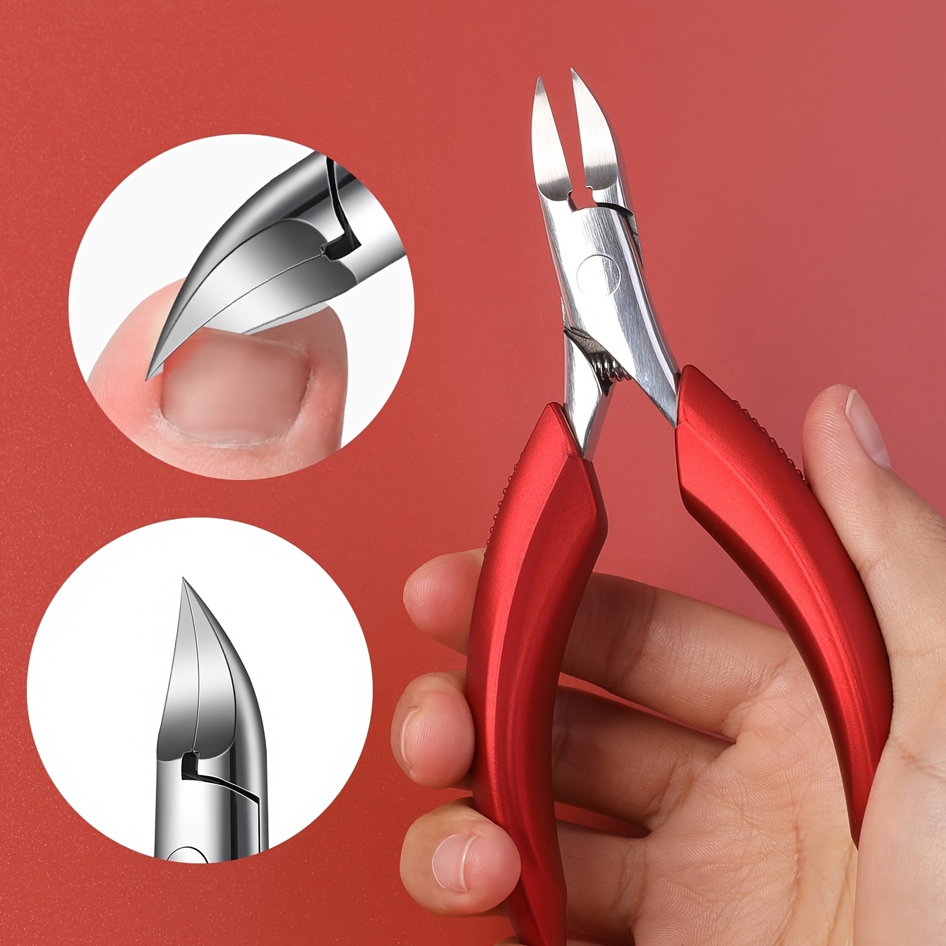 Professional Nail Clipper Thick Stainless Steel Nail Cutter Toenail  Fingernail Manicure Trimmer Toenail Clippers for Thick Nails
