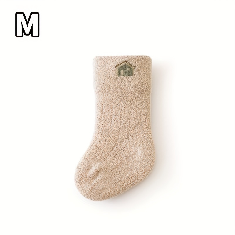 Baby Boy's Non-slip Winter Plush Sleep Socks