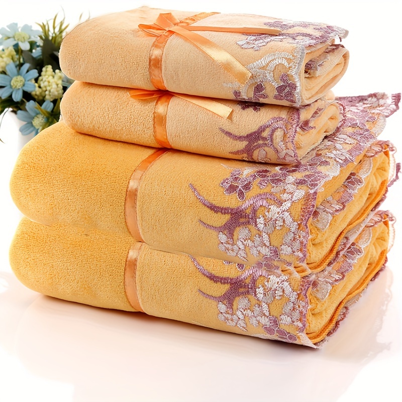 Lace Edged Towels