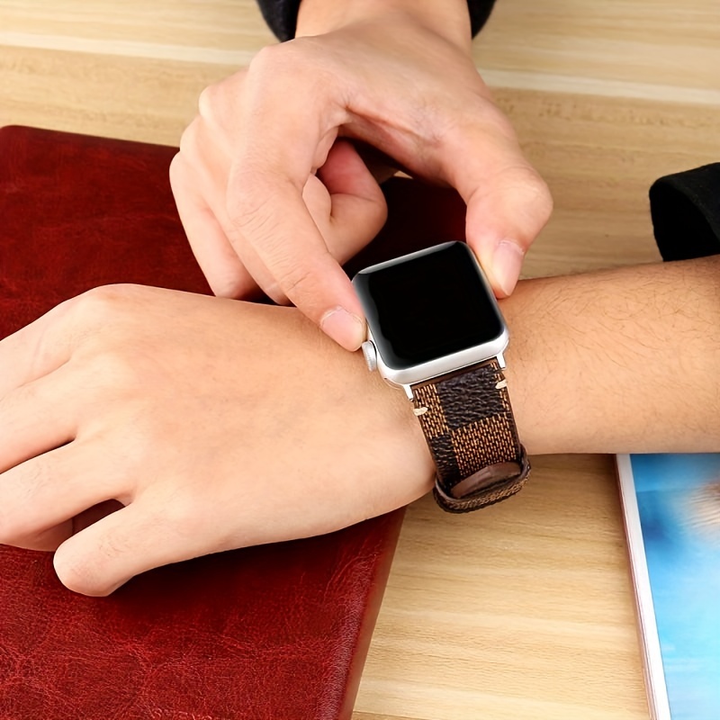 Designer Apple Watch Band iwatch Lv Strap Series 1- 7 38mm