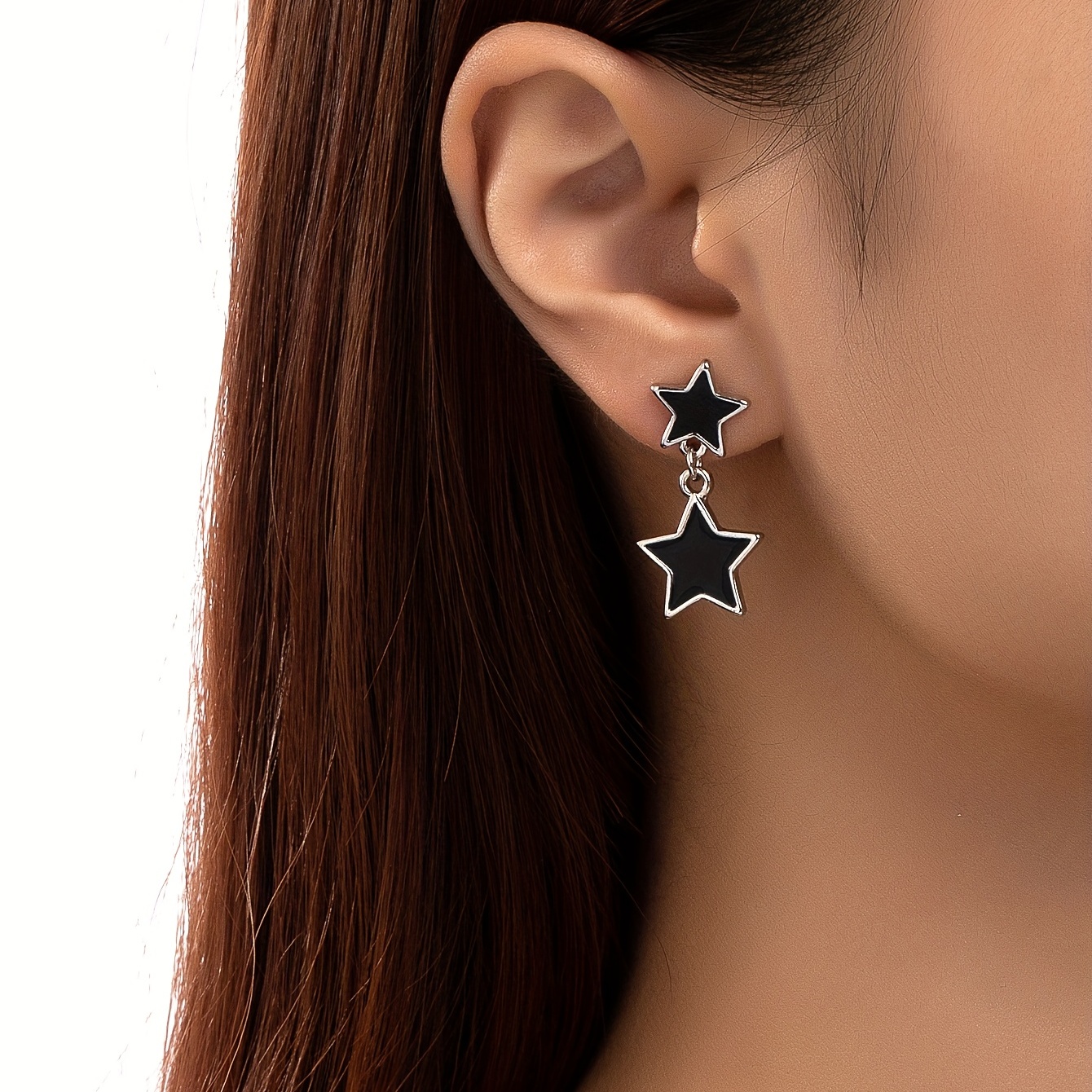 Stylish Star Earrings Dripping Charm