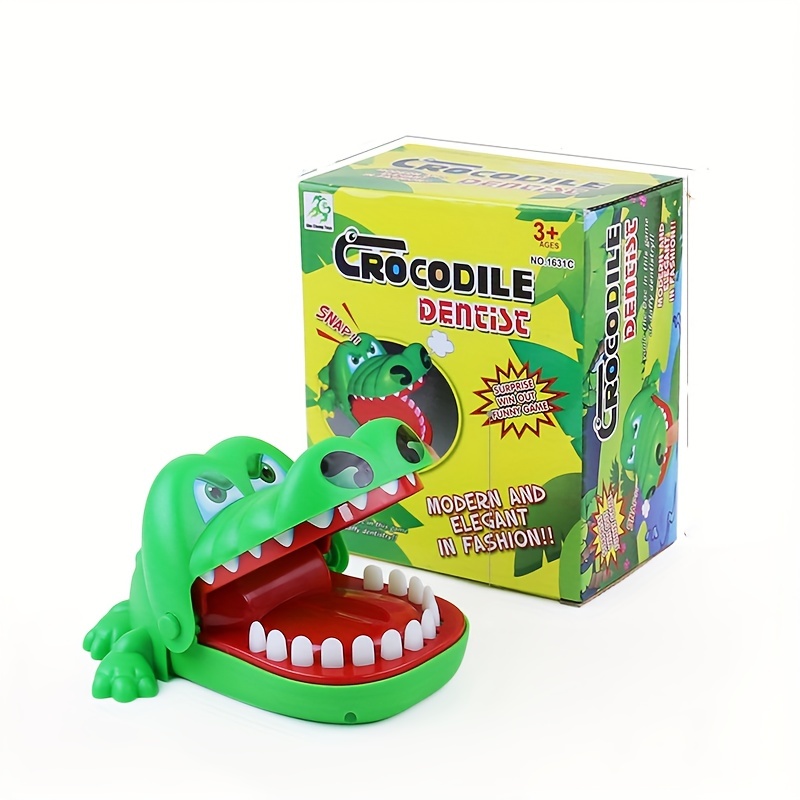 Nouveau jeu de jouet de dents de crocodile pour les enfants - jeu de  dentiste à doigts mordants d'alligator, jeu de fête de chance et de  plaisir. Cadeau de Noël d'anniversaire parfait