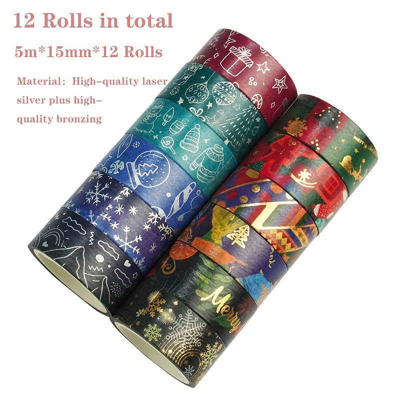 Christmas Washi Tapes - Christmas Tree Snowflakes Santa Claus