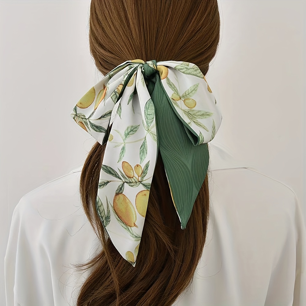 Trendy Print Skinny Scarf Elegant Twilly Scarf Long Ribbon Neck Tie Women  Hair Ribbon Wrist Wraps Neckerchief - Temu