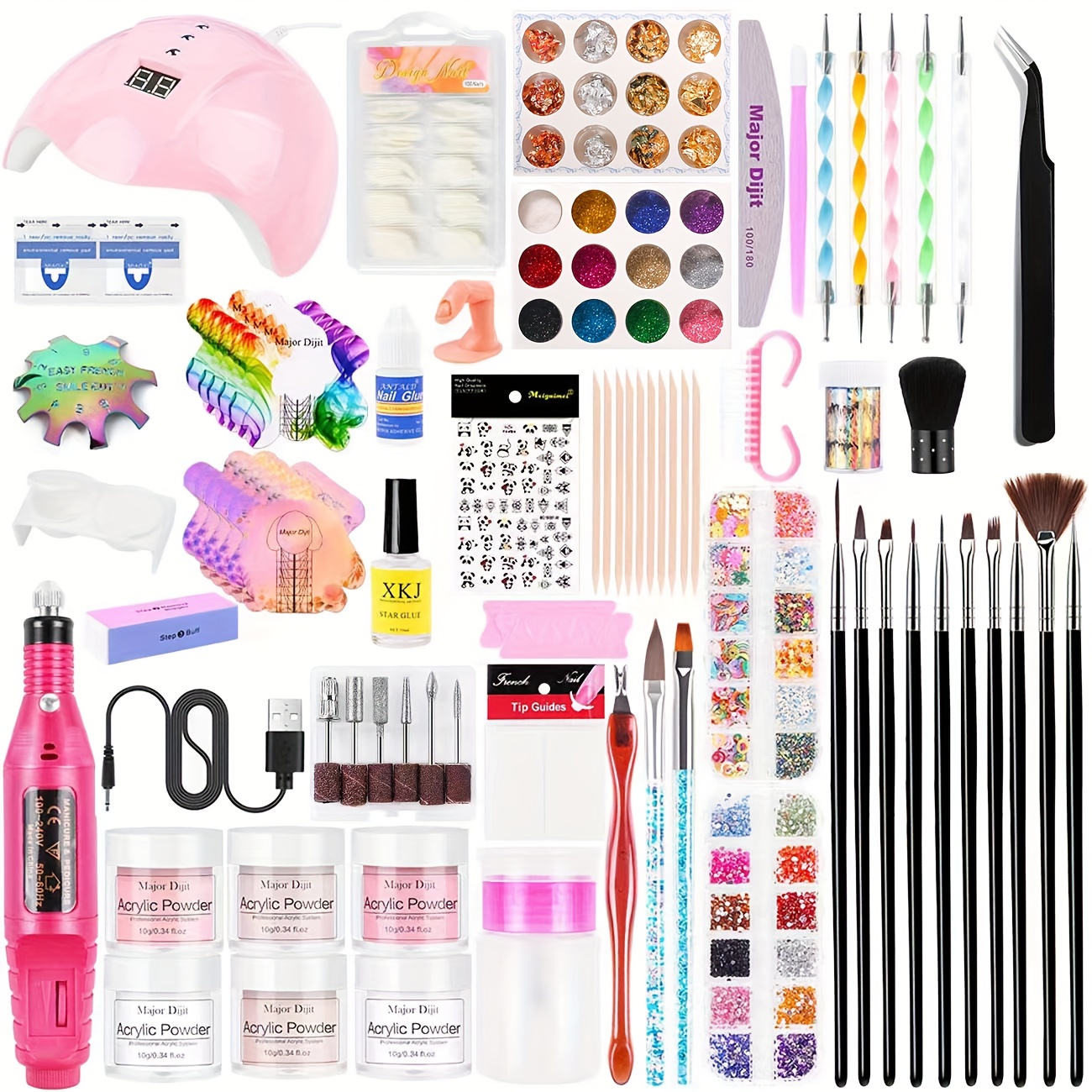 Amazon.com : Toy Unicorn Nail Art Kit for Girls 7-12, FunKidz Ultimate  Glamour Peelable Nail Polish Kit for Kids Fingernail Set Party Gifts Size  17.91Wx12.4L : Beauty & Personal Care