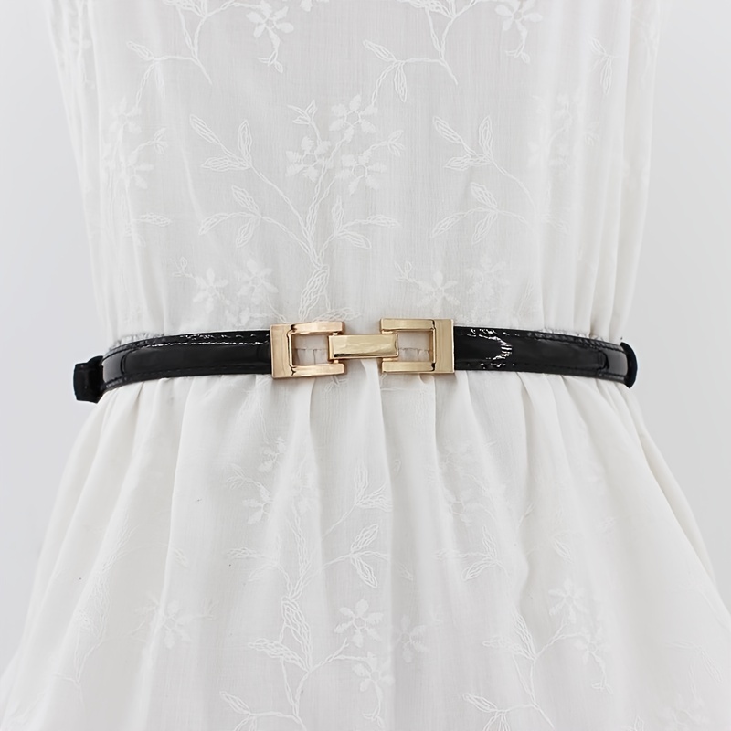 Gold Stylish Girls Ladies Women Skinny Waist Belt