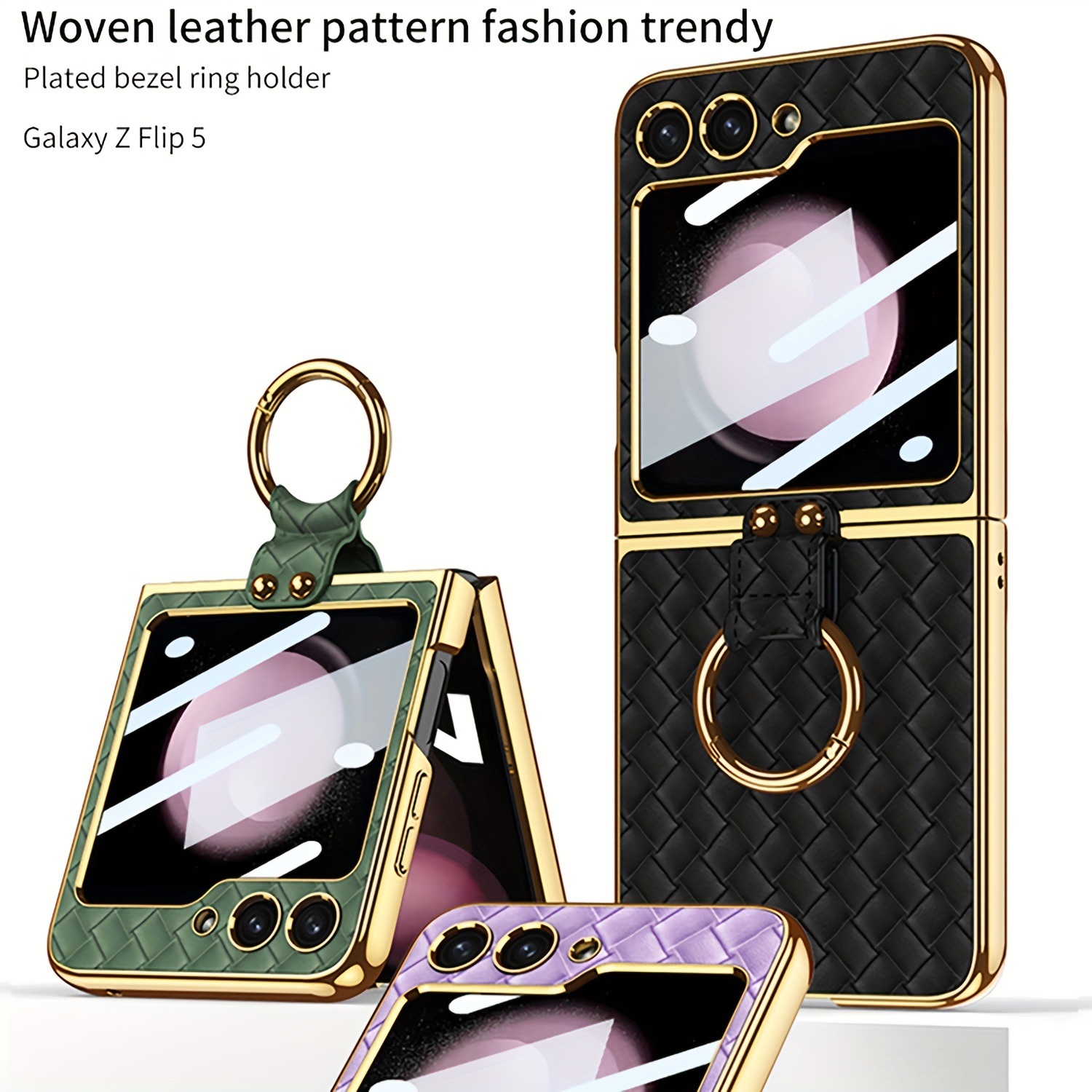Luxury Fashion Dog Hand Chain Clear Case For Samsung Galaxy Z Flip 5 Z Flip  4