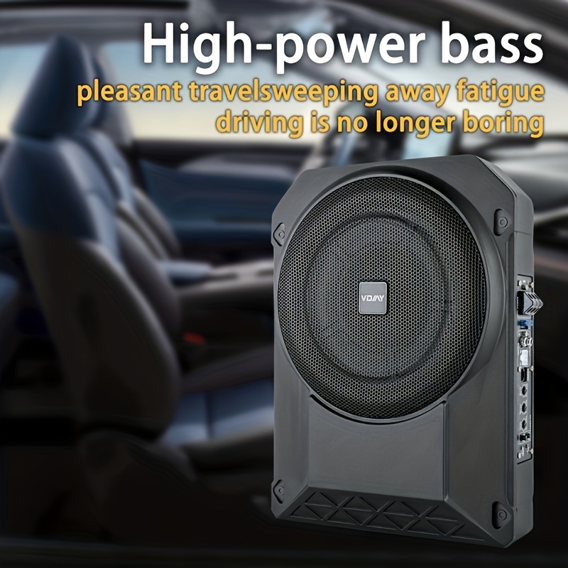 mejora Audio Coche Subwoofer Ultrafino Activo Alta Potencia - Temu