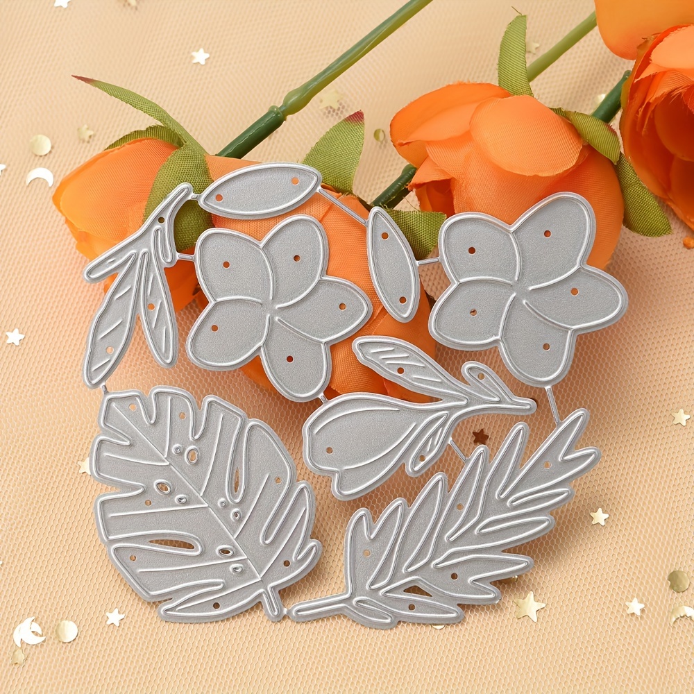 Beautiful Metal Flowers Leaves Cutting Dies Perfect Crafting Temu