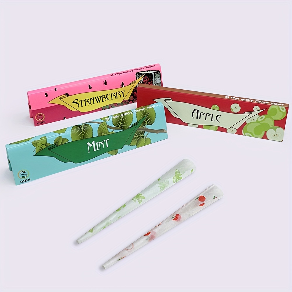 2/5 Libritos Papel Fumar Papel Fumar Sabor Frutas 5 Sabores - Temu