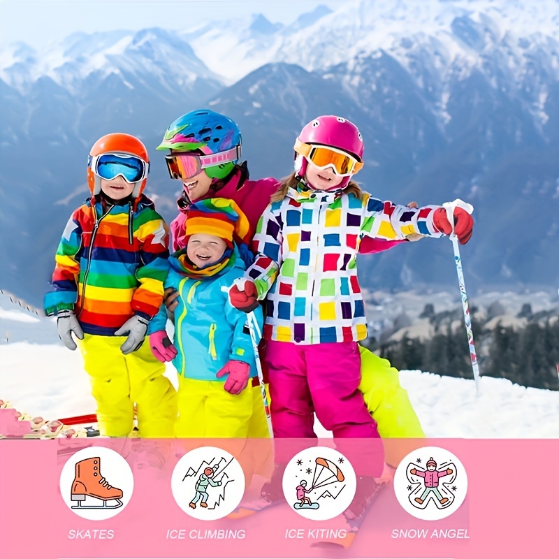 Guantes de esquí para niños Guantes de nieve cálidos a prueba de