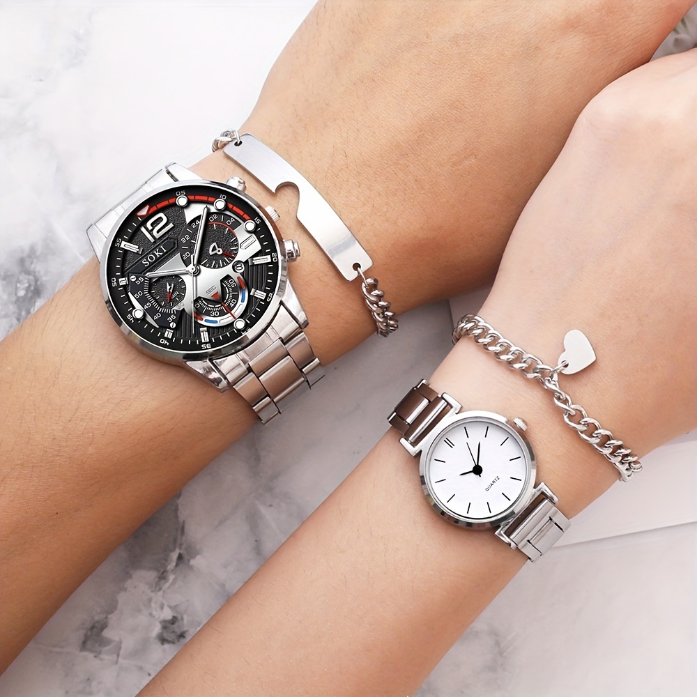 Couple wrist watch online set