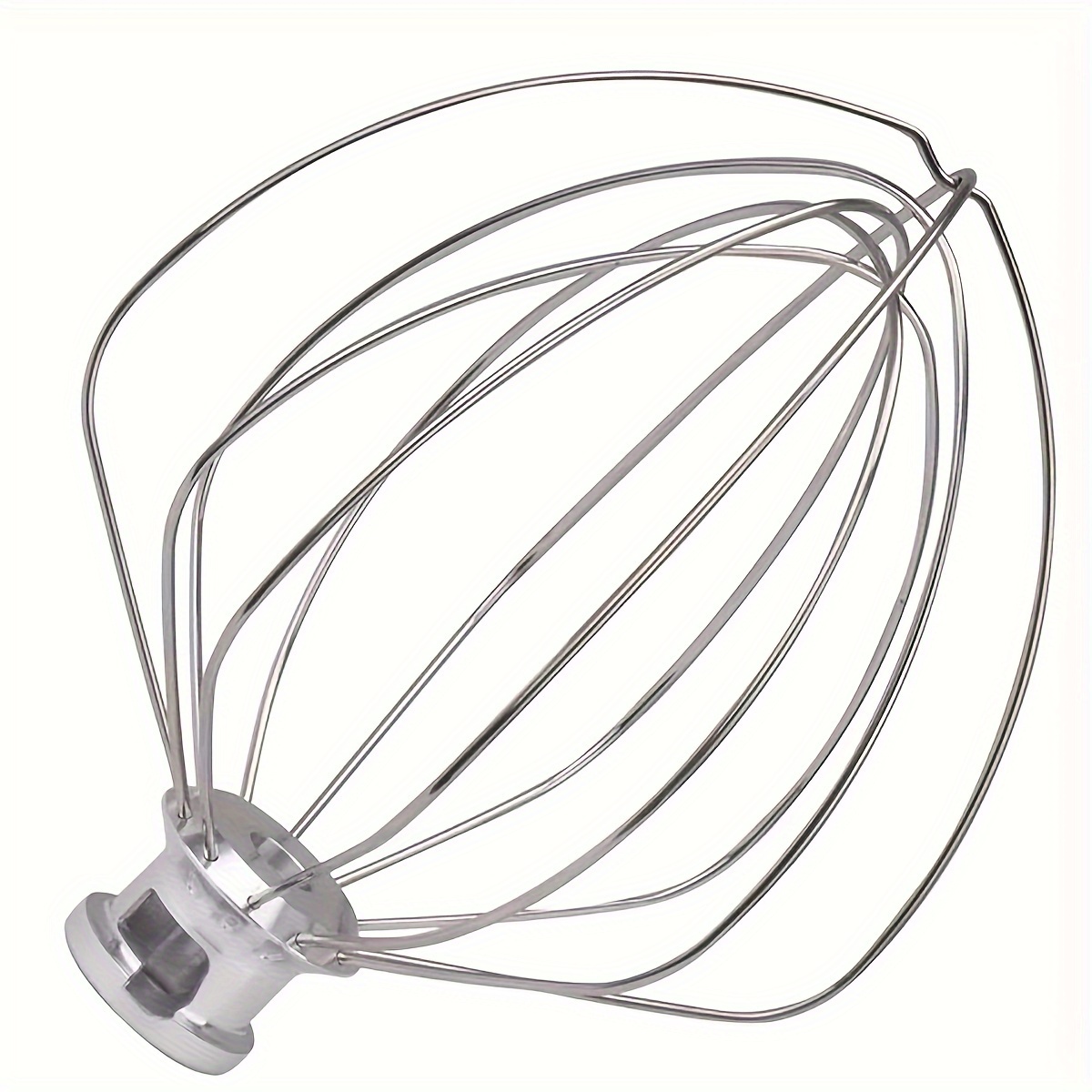 K45WW Stainless Steel 6 Wire Whip Attachment for KitchenAid 4.5Quart 5Qt  Tilt-Head Stand Mixer, Egg Cream Stirrer, Flour Cake Balloon Whisk