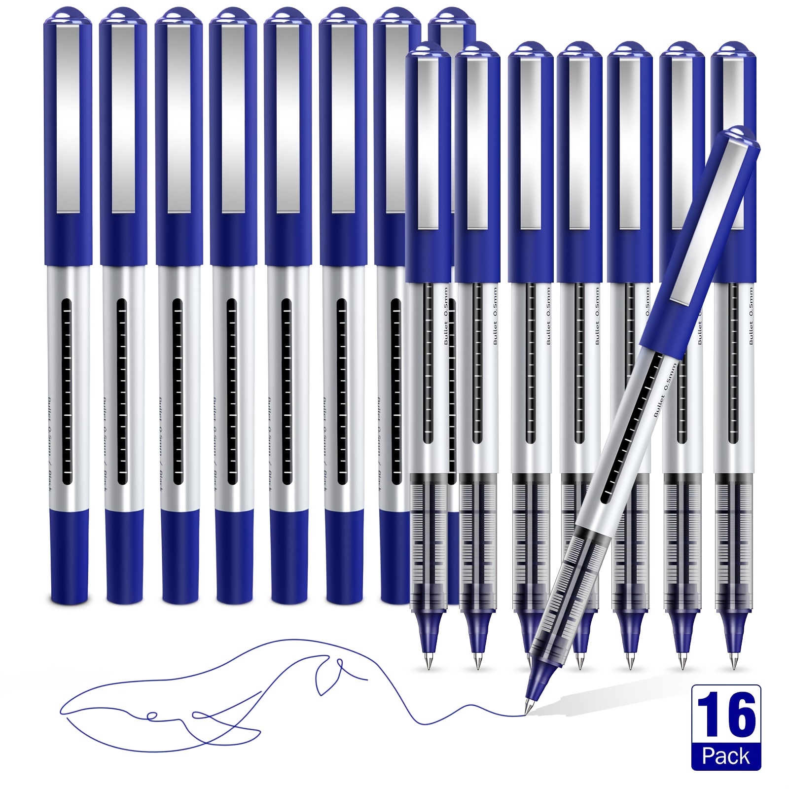 Stylo à encre gel stylos à pointe extra fine stylo à bille 0.35mm noir bleu  rouge pour fournitures de papeterie scolaire de bureau japonais 12 