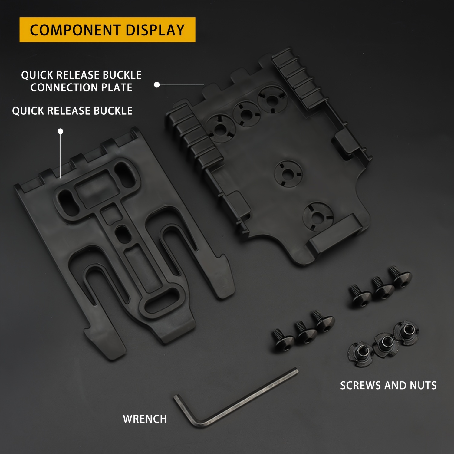 Safariland QLS Quick Locking System Kit Black