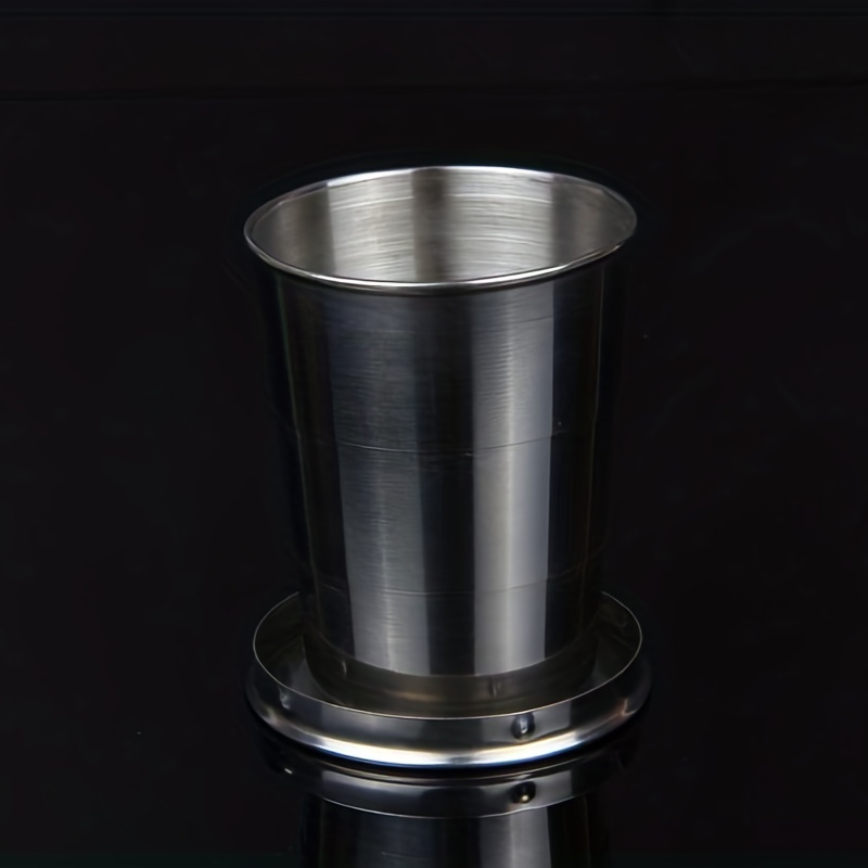 1pc Vaso Agua Plegable Portátil Acero Inoxidable Telescópico - Temu