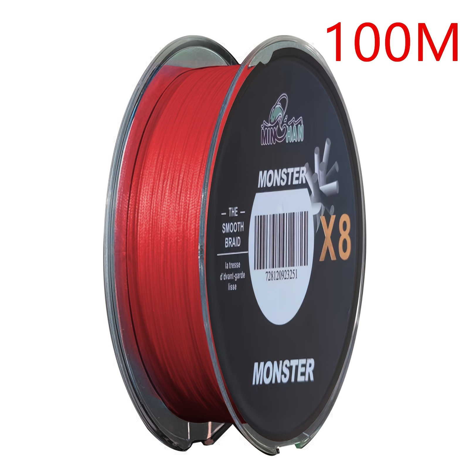 1set Lure Fishing Line Red Pe Line 8 Braids 100m 328 08ft Super Long Range  Casting Smooth No Fading Super Strong Pulling Force Fishing Tackle - Sports  & Outdoors - Temu France
