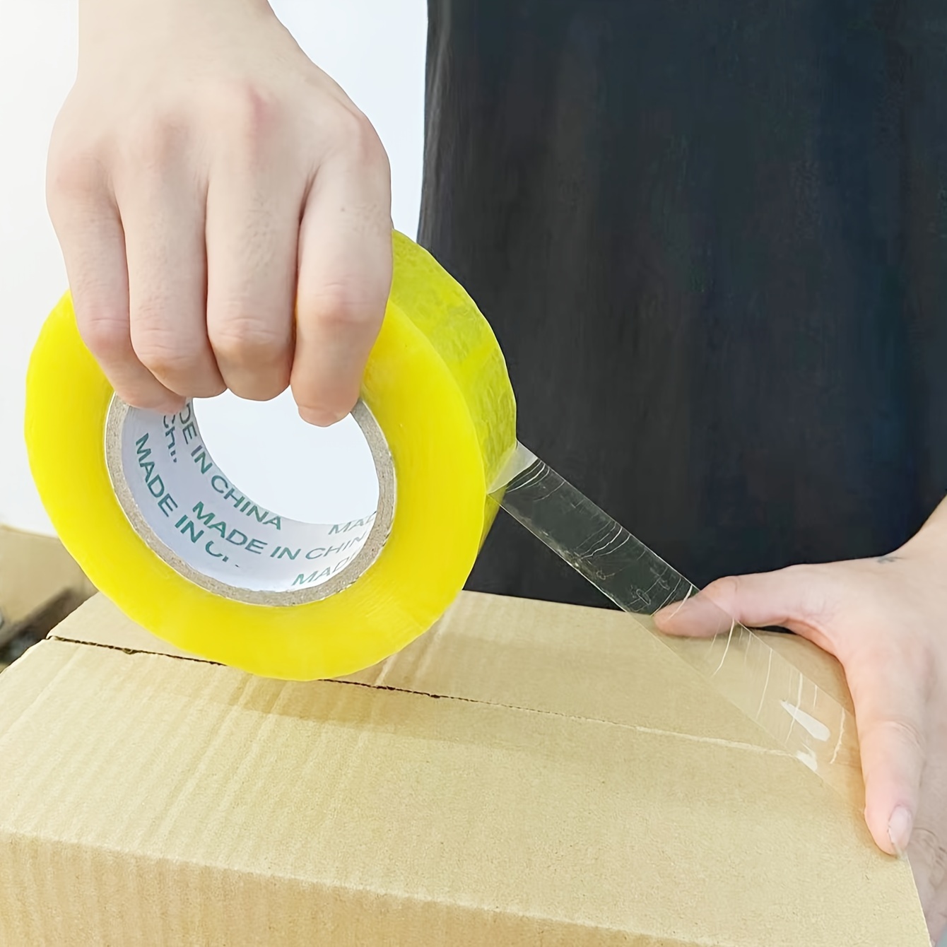 Transparent Tape Large Roll Packaging Express Packaging - Temu