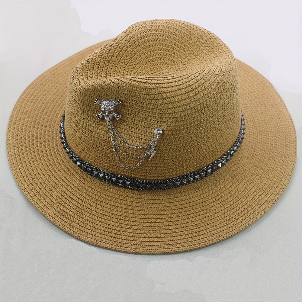 Punk Skull Sun Hat for Men and Women