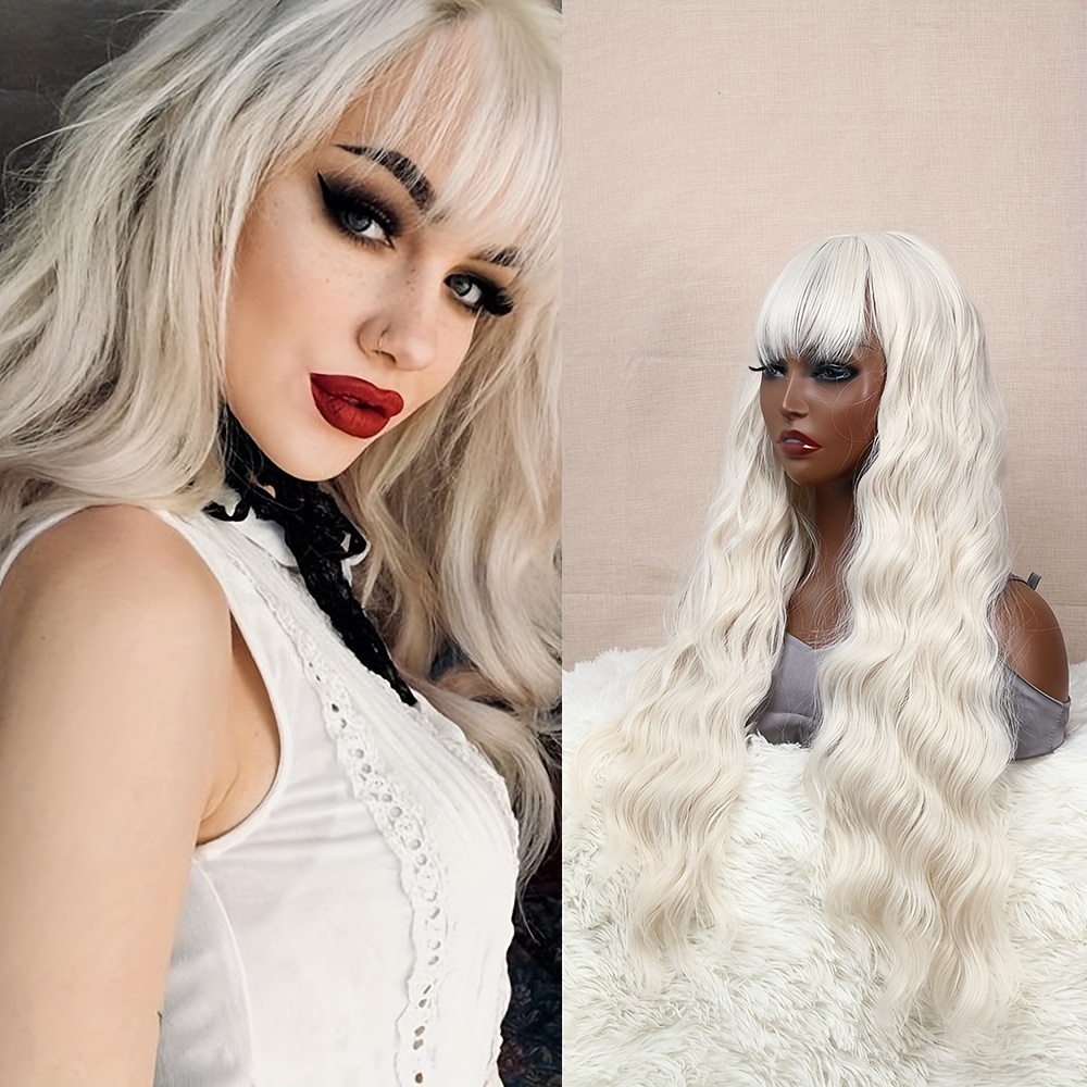 Blonde synthetic hotsell lace wig