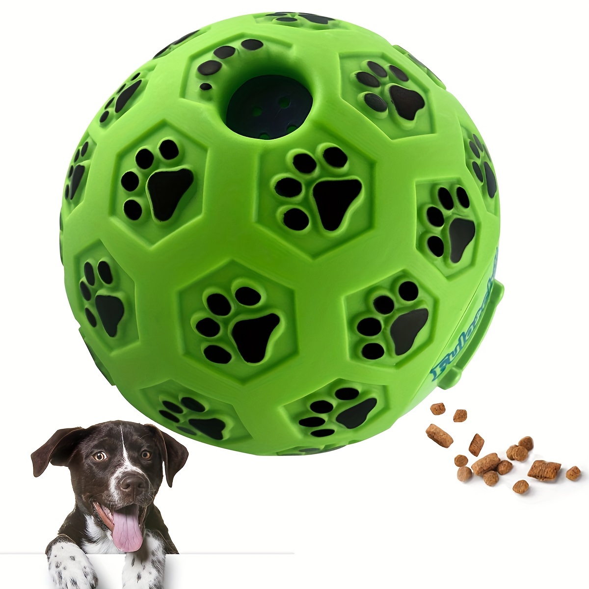 Giggle Ball, Interactive Dog Toys, Fun Giggle Sounds When Rolled or Shaken,  Puppy Small Medium Dogs Favorite Pets Toys Gift.(Large, Green)