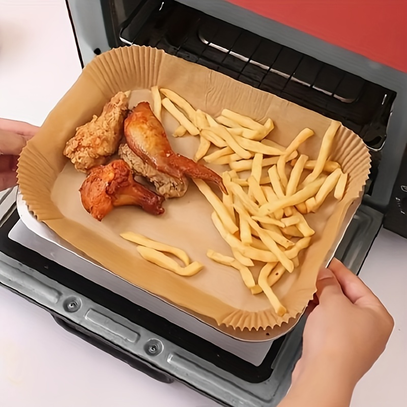 Square Silicone Oil Paper Air Fryer Special Paper Oven - Temu