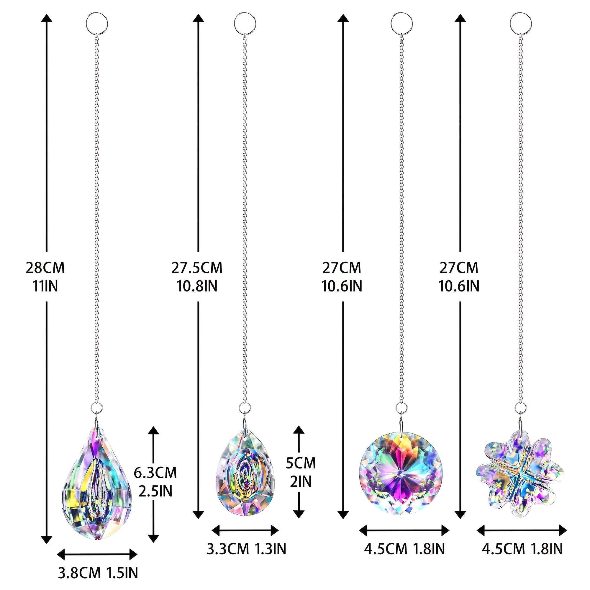 1pc AB Couleur Ovale Attrape-soleil Suspendu Pour Fenêtre Cristal Prisme  Réflexion Arc-en-ciel Fabricant Verre Suspendu Pendentif Maison Jardin  Décoration Photo Accessoires 90mm - Temu Belgium