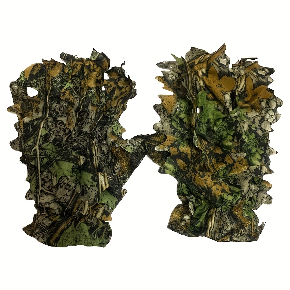 Guantes Camuflados Antideslizante Caza, Pesca, Aire Libre