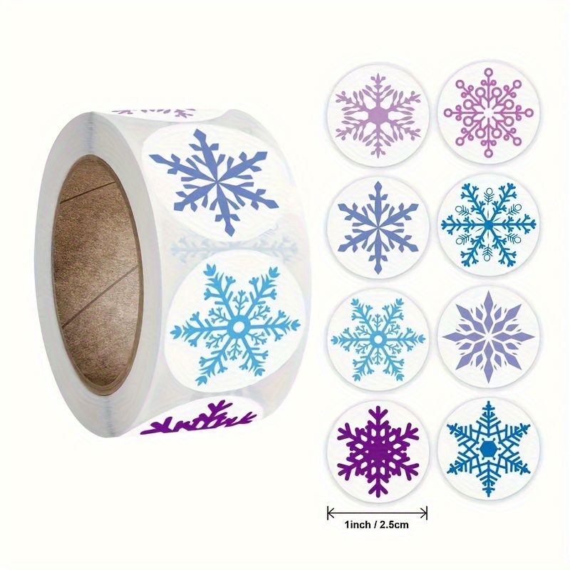 Christmas Envelope Seal Stickers Glitter Snowflake Stickers - Temu