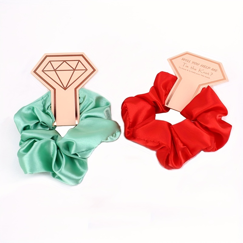 1pc Silky Scrunchies Soft Hair Tie Elastic Ponytail Holder