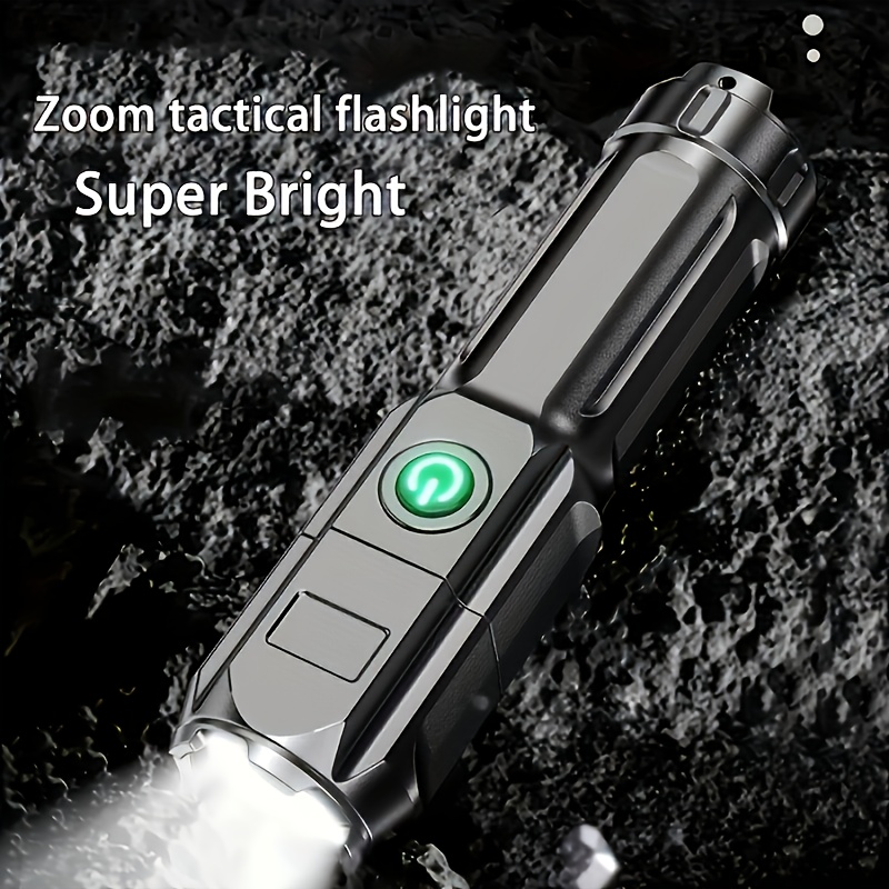 1pc Linterna Súper Brillante Zoomable Portátil - Temu Chile