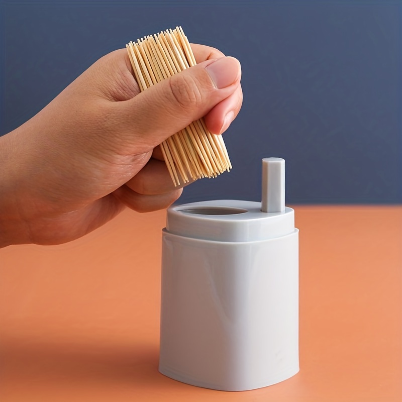Solid Color Plastic Toothpick Box Toothpick Holder - Temu
