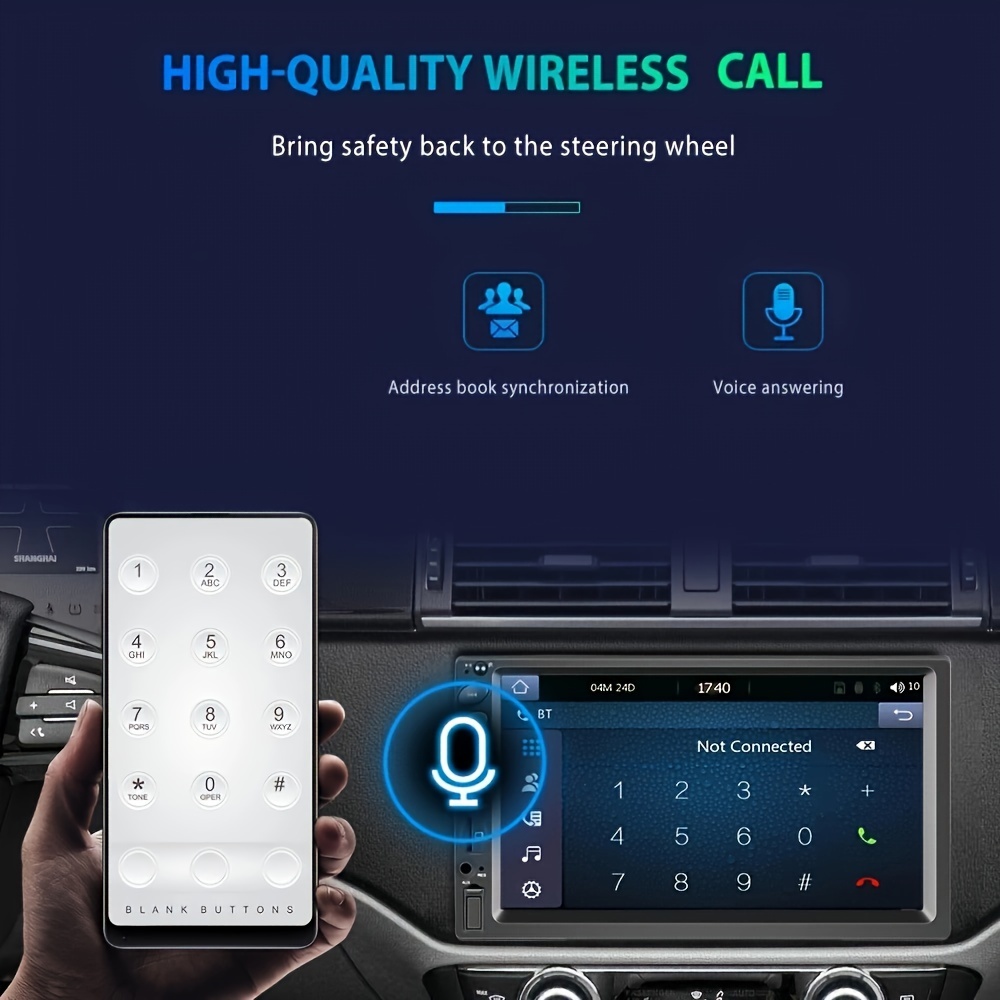 7 pulgadas 2 Din Android Auto Carplay Universal Car Radio - Temu Mexico