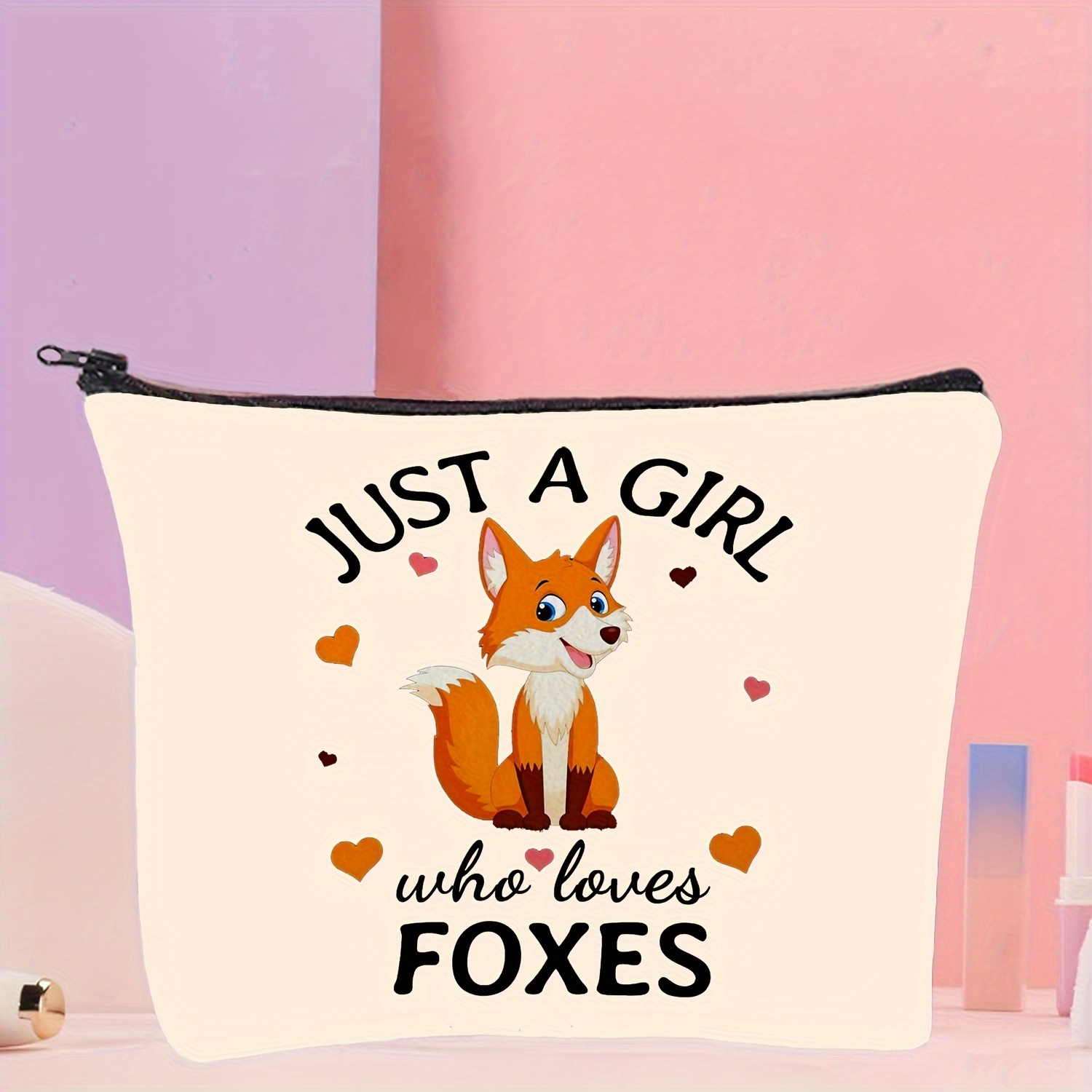 Fox Cosmetic Bag Gift For Women Fox Gifts For Fox Lovers Fox - Temu