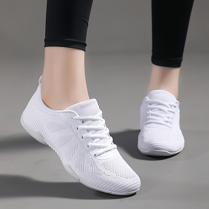 Chaussure de Cheerleading pour Femmes Fille Légères Mode Chaussures de  Pom-Pom Chaussures de Danse Gymnastique Blanc 35 : : Mode
