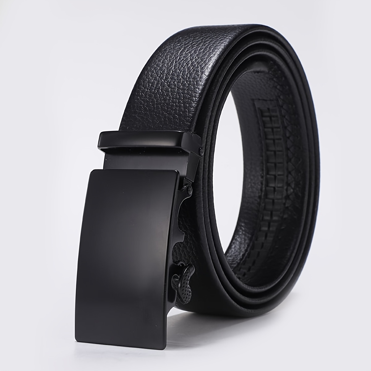 Men's Leather Automatic Buckle Belt for Car