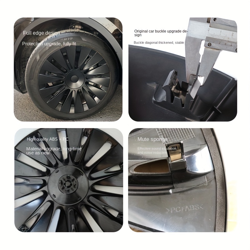 Enjoliveur de roue de remplacement pour voiture, modèle 3 2019-2023, 18 ,  plaid, performance, automobile, couvercle de jante complet, 4 pièces -  AliExpress