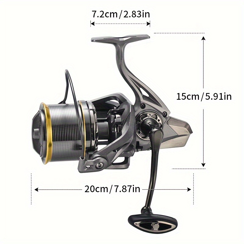 Funpesca Af 5.2:1 Full Metal Spinning Fishing Reel With 13+1bb And 77lb Max  Drag - Durable And Smooth Performance For Big Game Fishing, Don't Miss  These Great Deals